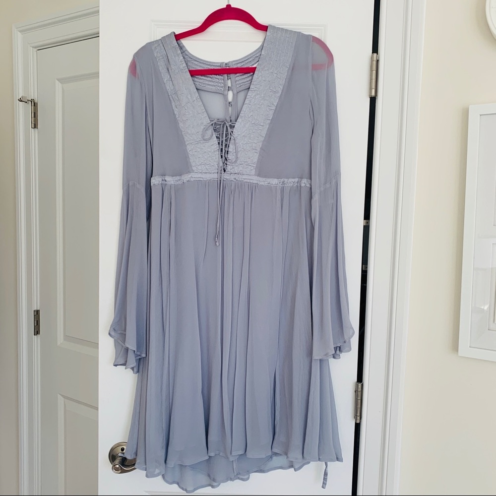 Ghost London Belled Peasant Short Casual Dress